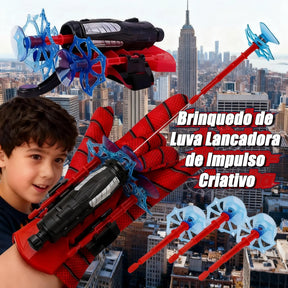 Luva de Super-Herói com Lançador de Teia Infantil - Well Tools®
