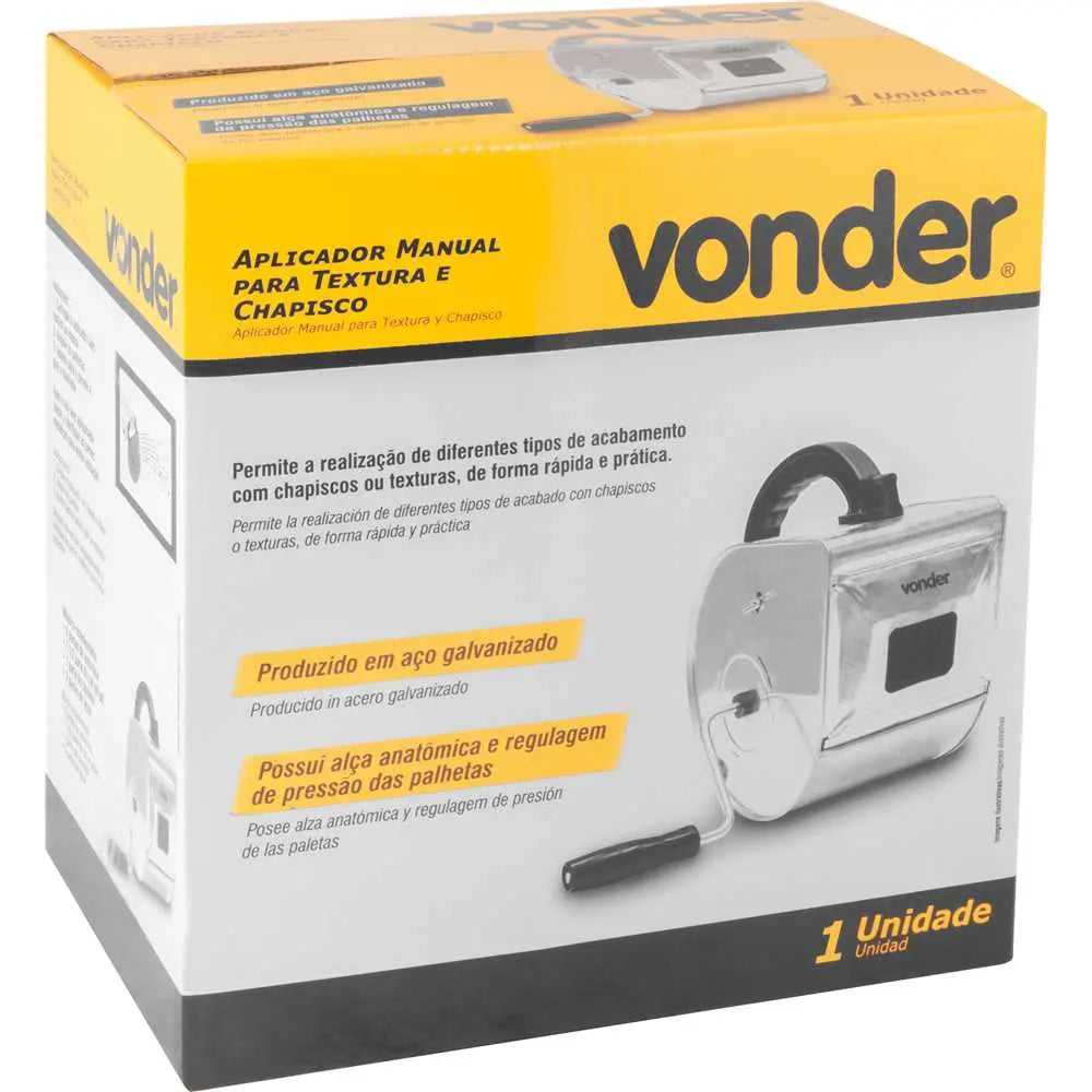 Aplicador Manual de Textura e Chapisco Vonder para Parede e Construção – Well Tools®