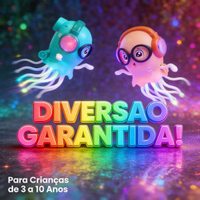 Polvo Dançante Inteligente com LED – Canta, Dança e Evita Obstáculos - Well Tools®