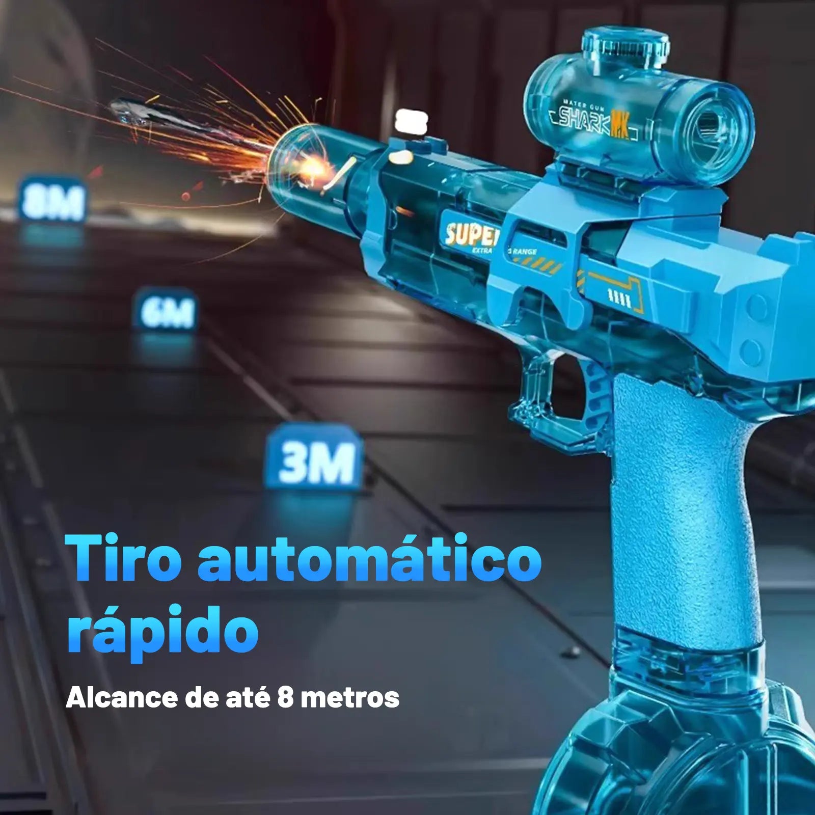 Pistola De Água Elétrica Recarregável Automática - Well Tools®