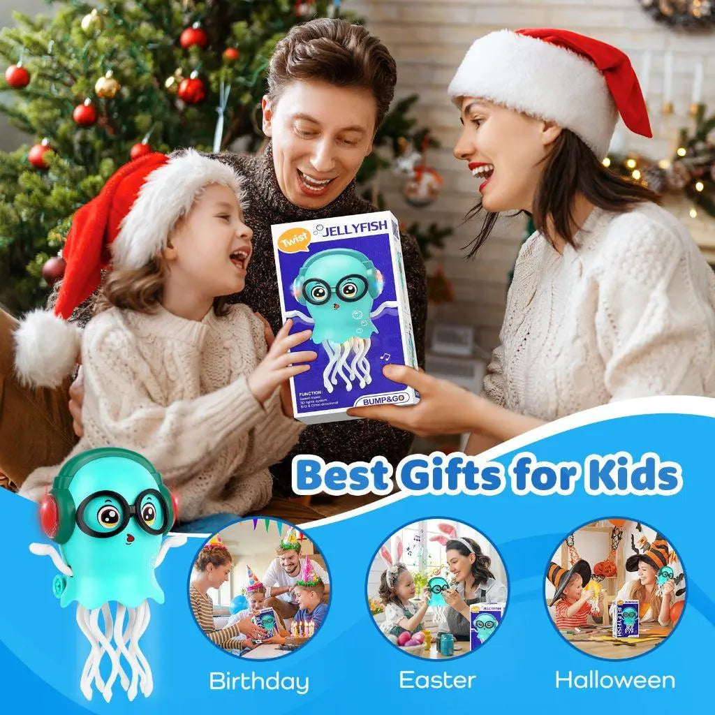 Polvo Dançante Inteligente com LED – Canta, Dança e Evita Obstáculos - Well Tools®