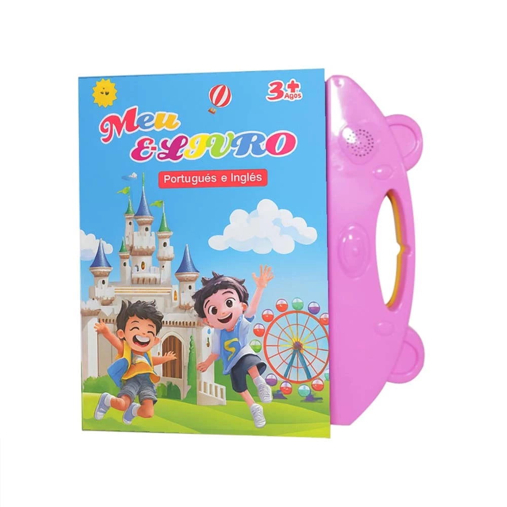 Livro Interativo Infantil com Som e Toque – Aprendizagem Bilíngue Português/Inglês Multitemas – Well Tools®