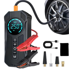 Auxiliar de Partida com Compressor de Ar 4 em 1 com PowerBank 8000mAh - Well Tools®