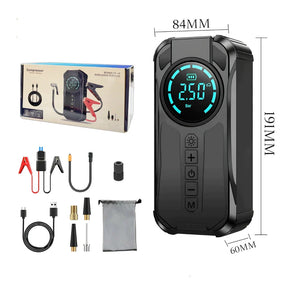 Auxiliar de Partida com Compressor de Ar 4 em 1 com PowerBank 8000mAh - Well Tools®