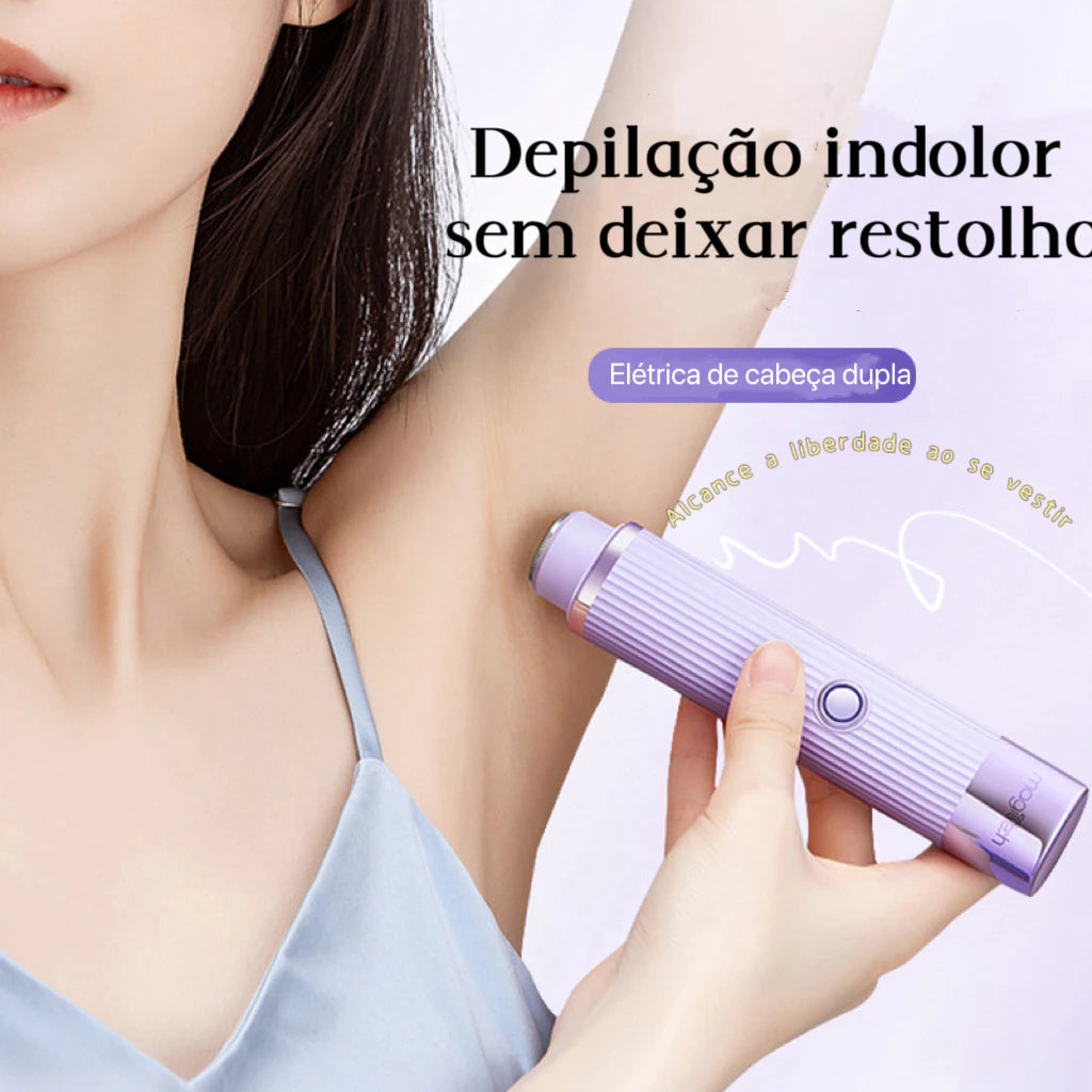 Depilador elétrico com navalha dupla Recarregável - Well Tools®
