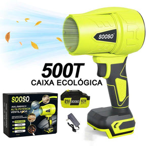 Soprador de Folhas Sem Fio Turbo Jato Potente com Motor de Cobre para Casa, Jardim e Carro – Well Tools®