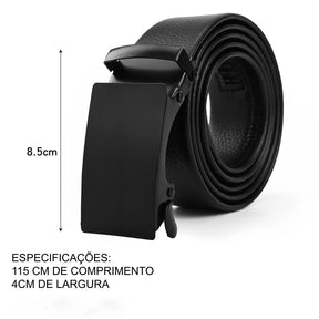 Cinto Masculino Couro Sintético com Fivela Automática - Well Tools®