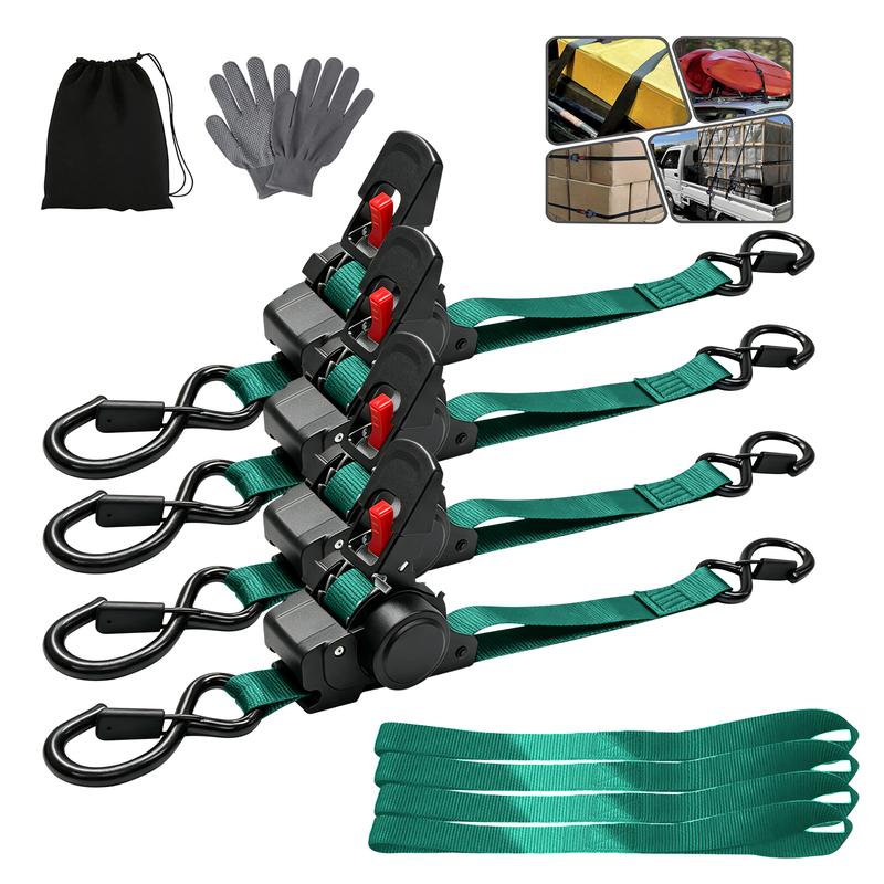 Cinta com Catraca Automática Retrátil 3,6m com Ganchos em S – Well Tools®