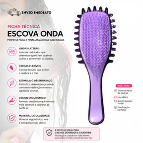 Escova Onda Finalizadora Definição de Cachos - Well Tools®