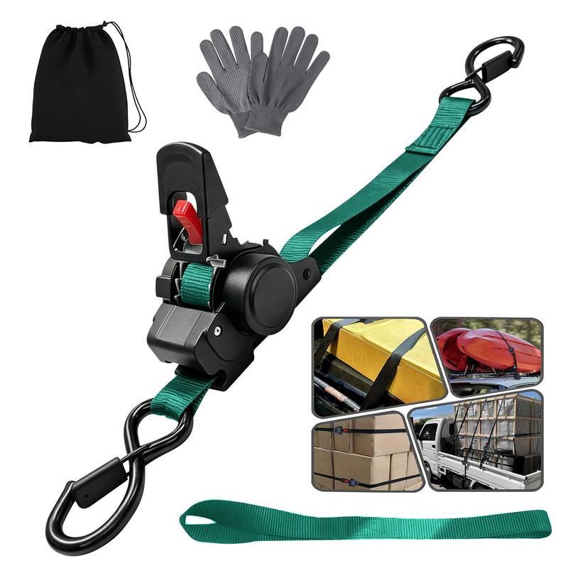 Cinta com Catraca Automática Retrátil 3,6m com Ganchos em S – Well Tools®
