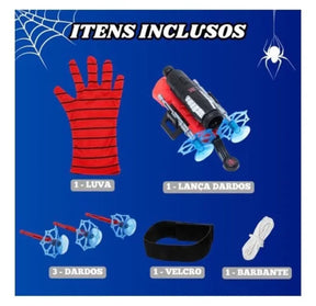 Luva de Super-Herói com Lançador de Teia Infantil - Well Tools®