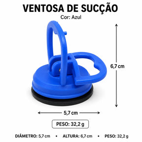 Ventosa 5,7cm para Desamassar Carro e Reparo de Celular - Well Tools®
