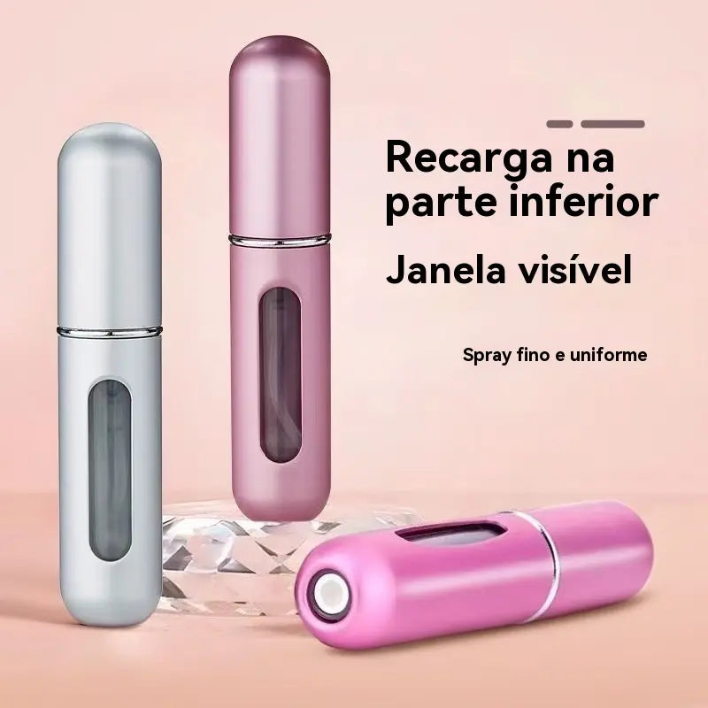 Kit Frascos Recarregáveis para Perfume 5ml Spray Antivazamento - Well Tools®