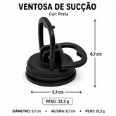 Ventosa 5,7cm para Desamassar Carro e Reparo de Celular - Well Tools®