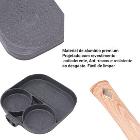 Frigideira Antiaderente 3 em 1  - WELL TOOLS®