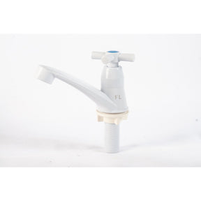 TORNEIRA ABS BRANCA DE 1/2" CRUZETA PARA LAVATÓRIO MESA