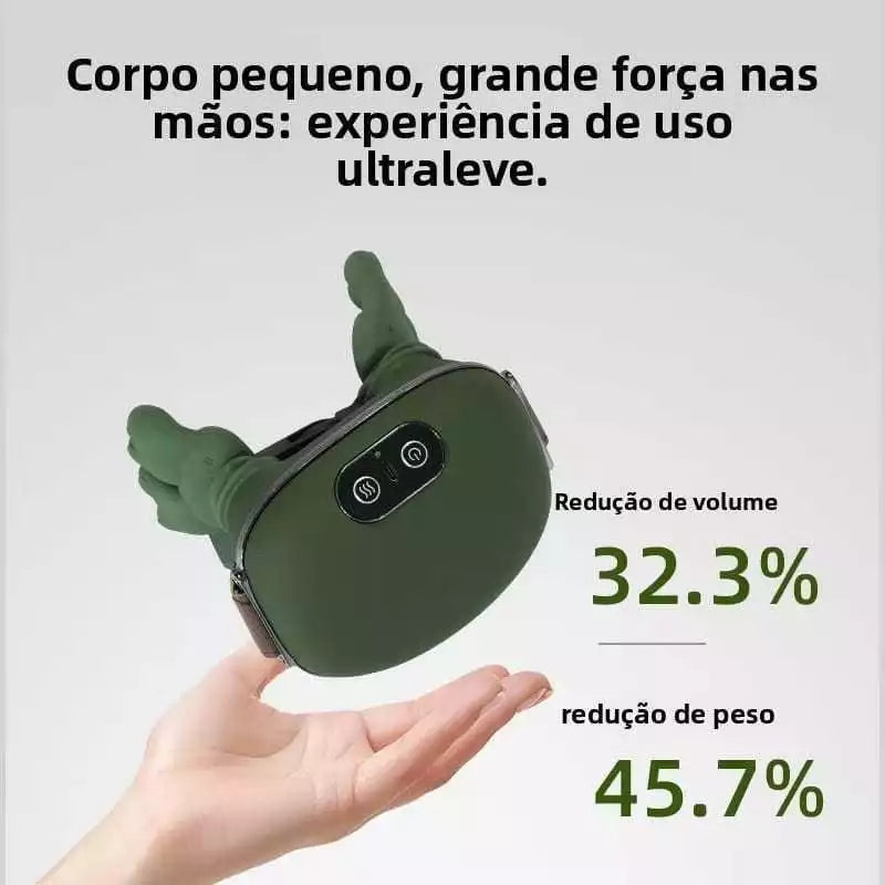 Massageador Elétrico 4D para Pescoço e Ombros com Aquecimento - Well Tools®