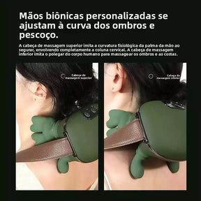 Massageador Elétrico 4D para Pescoço e Ombros com Aquecimento - Well Tools®