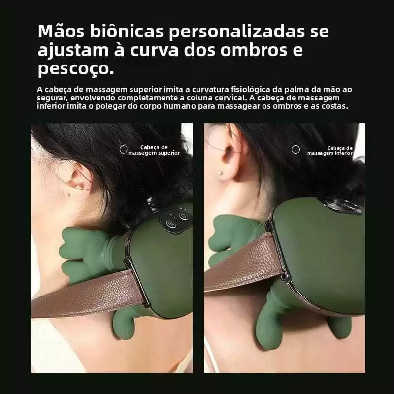 Massageador Elétrico 4D para Pescoço e Ombros com Aquecimento - Well Tools®