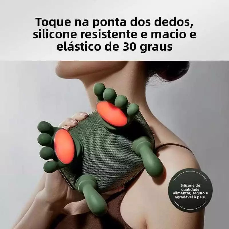 Massageador Elétrico 4D para Pescoço e Ombros com Aquecimento - Well Tools®