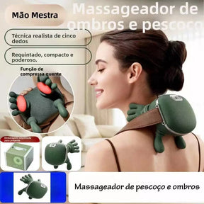 Massageador Elétrico 4D para Pescoço e Ombros com Aquecimento - Well Tools®