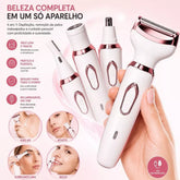 Kit Depilador Elétrico 4 em 1 Multifuncional - Well Tools®